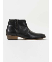 TOPMAN | Black Leather Zip Boots(ブーツ)