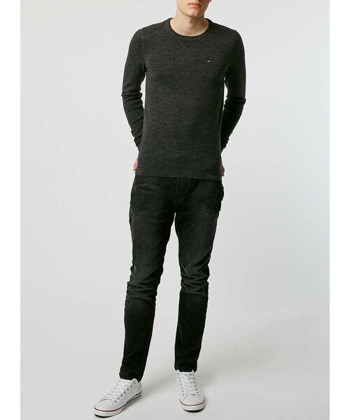 TOMMY HILFIGER（トミーヒルフィガー）の「Tommy Hilfiger Black Sweatshirt（スウェット・メンズ・Black・S/M/L）」の3枚目の写真