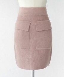 DHOLIC | フラップポケットタイトニットミニスカート(スカート)