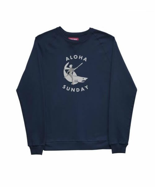 ■ALOHA SUNDAY■アロハ・サンデー スエット 黒(L) ★HULA HOLIC