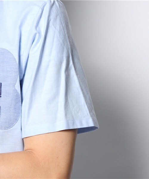 FRAPBOIS（フラボア）の「オノマトペ（シャツ/ブラウス・メンズ・ホワイト/グリーン/サックスブルー・1/2）」の8枚目の写真