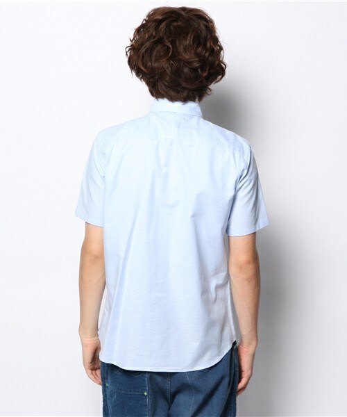 FRAPBOIS（フラボア）の「オノマトペ（シャツ/ブラウス・メンズ・ホワイト/グリーン/サックスブルー・1/2）」の6枚目の写真