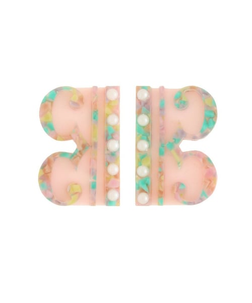 PAMEO POSE（パメオポーズ）の「C CLEF PIERCE（ピアス（両耳用）・レディース・グリーン/ミックス・F）」の2枚目の写真