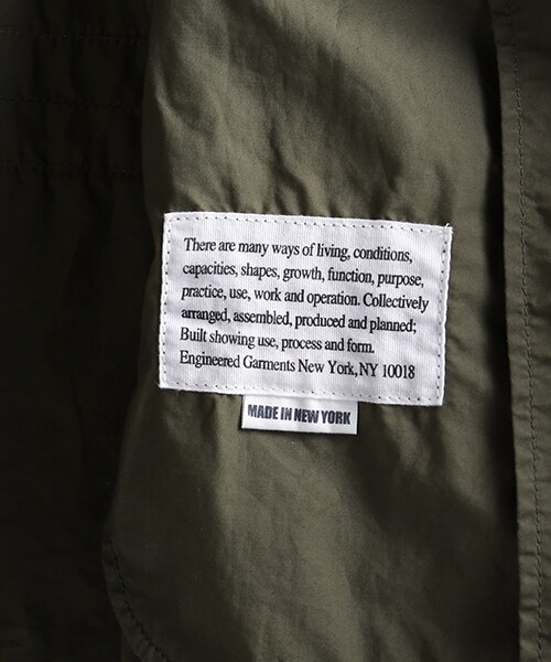 美品 ENGINEERED GARMENTS カモフラージュ ジャケット Engineered Garments BDU ジャケット オリーブ コットン