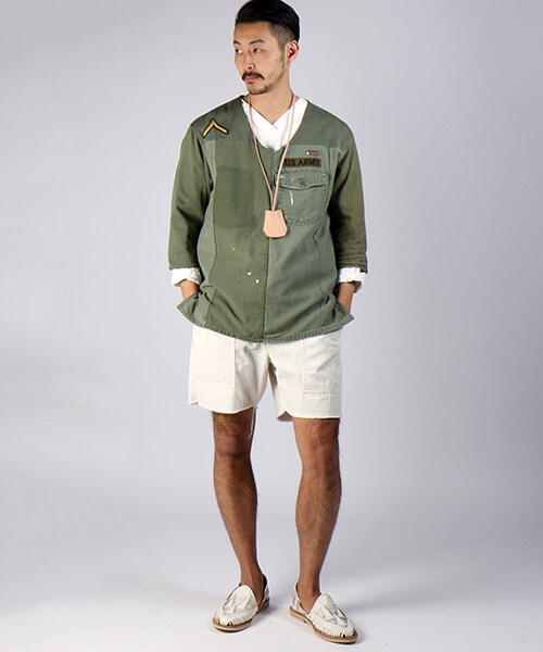 Ocean Pacific（オーシャンパシフィック）の「【予約商品】別注ショーツ（パンツ・メンズ・ホワイト/ブラウン/オリーブ/ネイビー・S/M/L）」の5枚目の写真