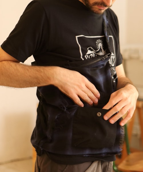 VIRGOwearworks(ヴァルゴウェアワークス)の「APRON BAG NEO エプロンバッグ(バッグ・メンズ・BLU/BLK/BLK/BLK)」の7枚目の写真