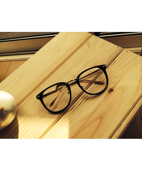 No Brand ノーブランド の 大きめなレンズ伊達眼鏡 メガネ Wear