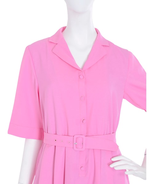 merry jenny（メリージェニー）の「ジョーゼットシャツマキシワンピース（ワンピース/ドレス・レディース・アイボリー/ピンク/ネイビー/ライトミックス/ミックス・F）」の13枚目の写真