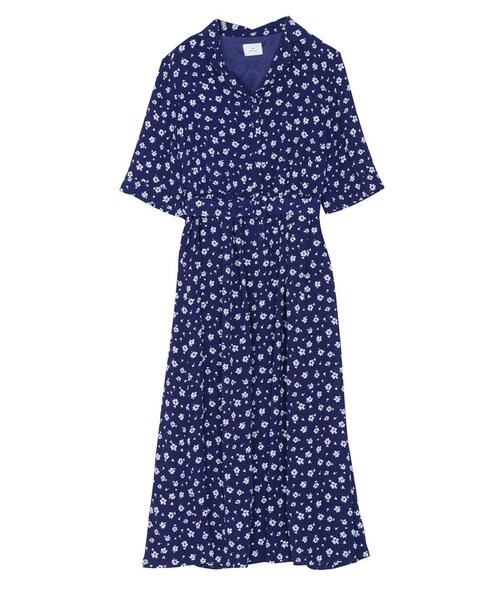 merry jenny（メリージェニー）の「ジョーゼットシャツマキシワンピース（ワンピース/ドレス・レディース・アイボリー/ピンク/ネイビー/ライトミックス/ミックス・F）」の5枚目の写真