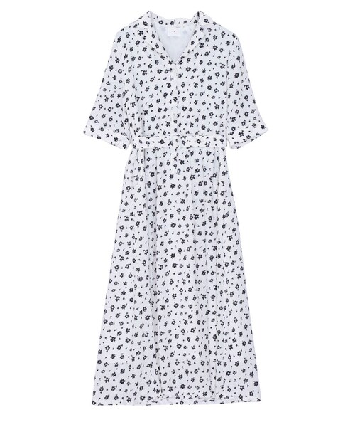 merry jenny（メリージェニー）の「ジョーゼットシャツマキシワンピース（ワンピース/ドレス・レディース・アイボリー/ピンク/ネイビー/ライトミックス/ミックス・F）」の4枚目の写真