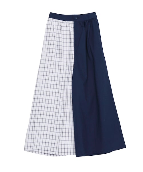 merry jenny（メリージェニー）の「はんぶんこワイドパンツ（パンツ・レディース・オフホワイト/ネイビー/ベージュ・F）」の3枚目の写真