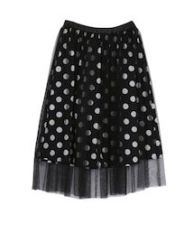 merry jenny | ドットチュールミディスカート(スカート)