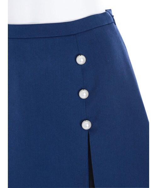 merry jenny（メリージェニー）の「ハイショクプリーツスカート（スカート・レディース・オフホワイト/ピンク/ネイビー・F）」の9枚目の写真