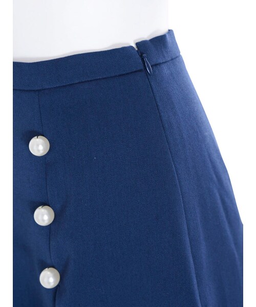 merry jenny（メリージェニー）の「ハイショクプリーツスカート（スカート・レディース・オフホワイト/ピンク/ネイビー・F）」の10枚目の写真