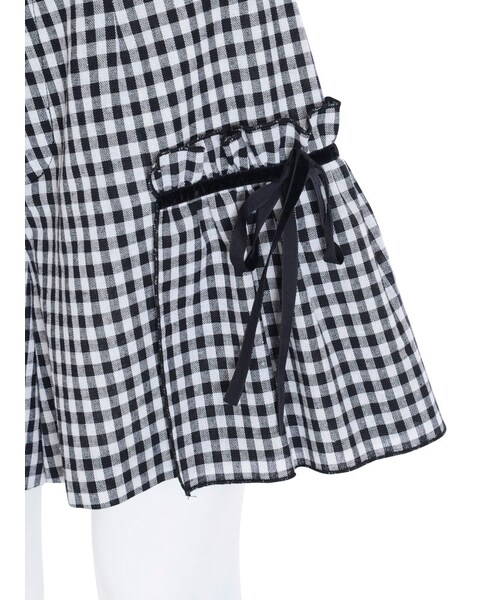 merry jenny（メリージェニー）の「ギンガム×リボンショートパンツ（パンツ・レディース・グレー/ブラック/ネイビー・F）」の10枚目の写真