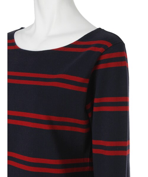 Ungrid（アングリッド）の「ダブルボーダーロンTee（トップス・レディース・グレー/ブラック/ボルドー/ネイビー・F）」の10枚目の写真