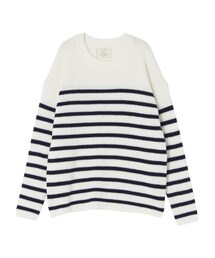 Ungrid | コットンボーダールーズニット(トップス)