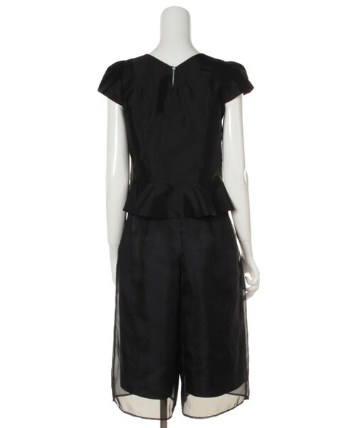 31 Sons de mode（トランテアン　ソン　ドゥ　モード）の「★春物新作★セットアップサテンビジュートップス&ガウチョ（ワンピース/ドレス・レディース・ブラック・36/38）」の6枚目の写真