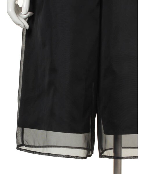 31 Sons de mode（トランテアン　ソン　ドゥ　モード）の「★春物新作★セットアップサテンビジュートップス&ガウチョ（ワンピース/ドレス・レディース・ブラック・36/38）」の11枚目の写真