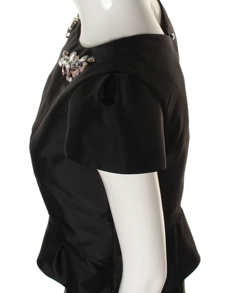 31 Sons de mode（トランテアン　ソン　ドゥ　モード）の「★春物新作★セットアップサテンビジュートップス&ガウチョ（ワンピース/ドレス・レディース・ブラック・36/38）」の10枚目の写真