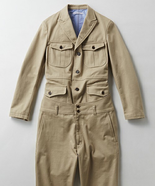 Johnbull Private labo(ジョンブルプライベートラボ)の「ハイバックパンツ(チノパンツ・メンズ・ベージュ・SMALL/MEDIUM/LARGE)」の10枚目の写真
