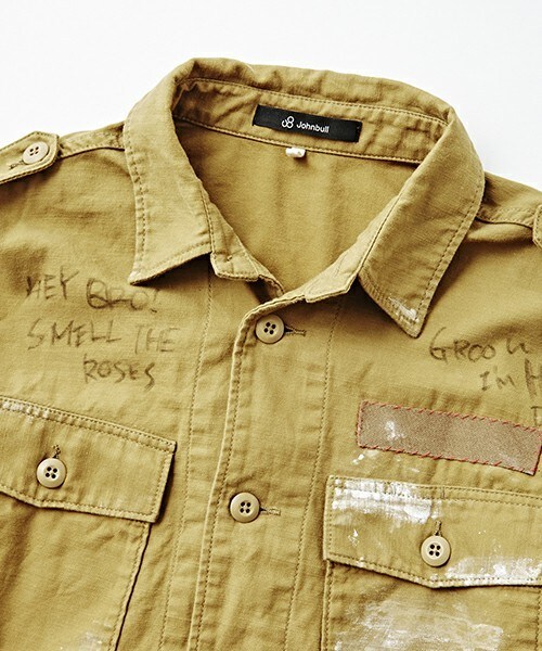 Johnbull Private labo（ジョンブルプライベートラボ）の「ミリタリーシャツ（シャツ/ブラウス・レディース・カーキ/オリーブ・FREE）」の10枚目の写真