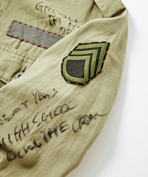 Johnbull Private labo（ジョンブルプライベートラボ）の「ミリタリーシャツ（シャツ/ブラウス・レディース・カーキ/オリーブ・FREE）」の7枚目の写真