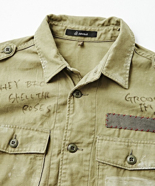 Johnbull Private labo（ジョンブルプライベートラボ）の「ミリタリーシャツ（シャツ/ブラウス・レディース・カーキ/オリーブ・FREE）」の5枚目の写真