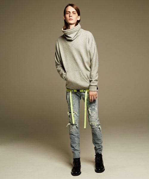 ato（アトウ）の「12.5oz SLIM DENIM（デニムパンツ・メンズ・ライトブルー・44/46/48）」の2枚目の写真