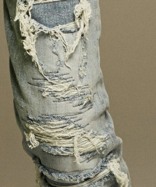 ato（アトウ）の「12.5oz SLIM DENIM（デニムパンツ・メンズ・ライトブルー・44/46/48）」の3枚目の写真