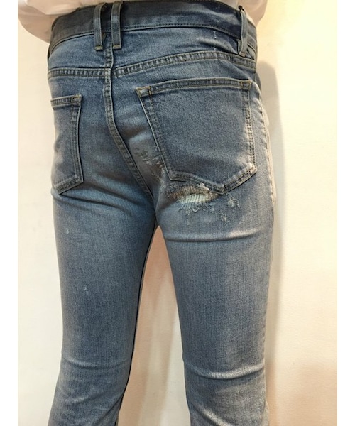 ato（アトウ）の「12.5oz SLIM DENIM（デニムパンツ・メンズ・ライトブルー・44/46/48）」の6枚目の写真
