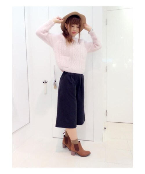 PAGEBOY（ページボーイ）の「【non-no2月号】サイドゴアショートブーツ（シューズ・レディース・ブラック/ブラウン・M/L）」の10枚目の写真