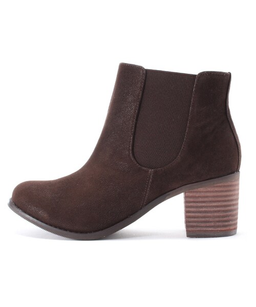 PAGEBOY（ページボーイ）の「【non-no2月号】サイドゴアショートブーツ（シューズ・レディース・ブラック/ブラウン・M/L）」の5枚目の写真