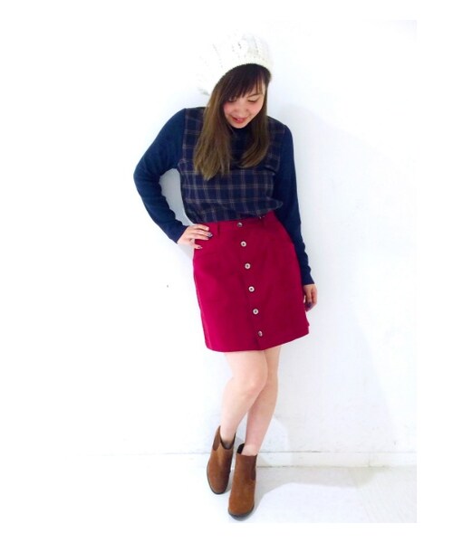 PAGEBOY（ページボーイ）の「【non-no2月号】サイドゴアショートブーツ（シューズ・レディース・ブラック/ブラウン・M/L）」の17枚目の写真