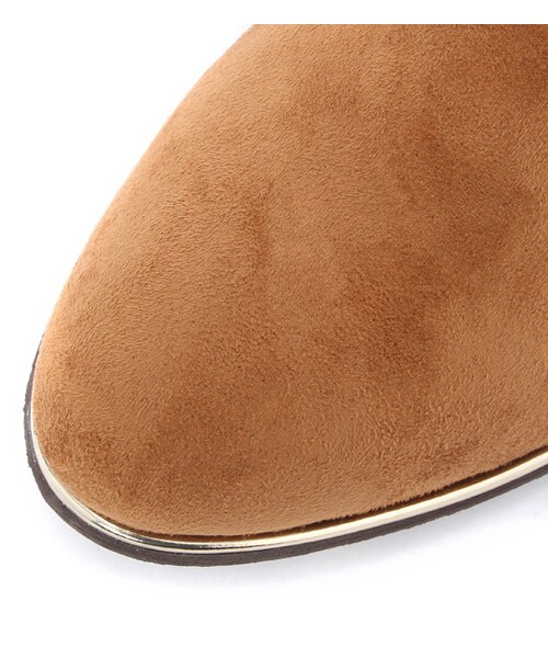 PAGEBOY(ページボーイ)の「アーモンドトゥサイドゴアブーティ(シューズ・レディース・ブラック/キャメル・S/M/L)」の8枚目の写真