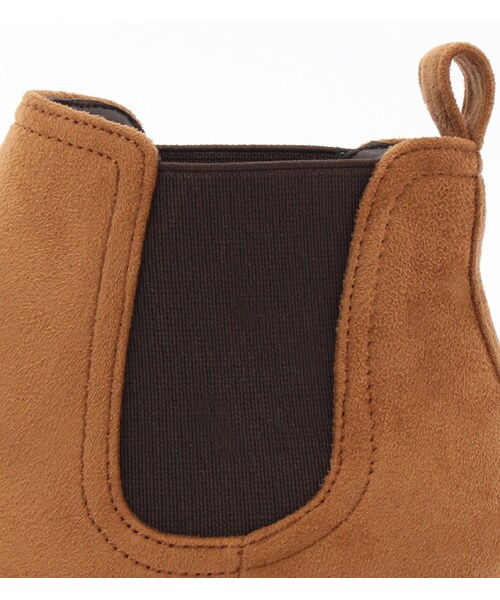 PAGEBOY(ページボーイ)の「アーモンドトゥサイドゴアブーティ(シューズ・レディース・ブラック/キャメル・S/M/L)」の7枚目の写真