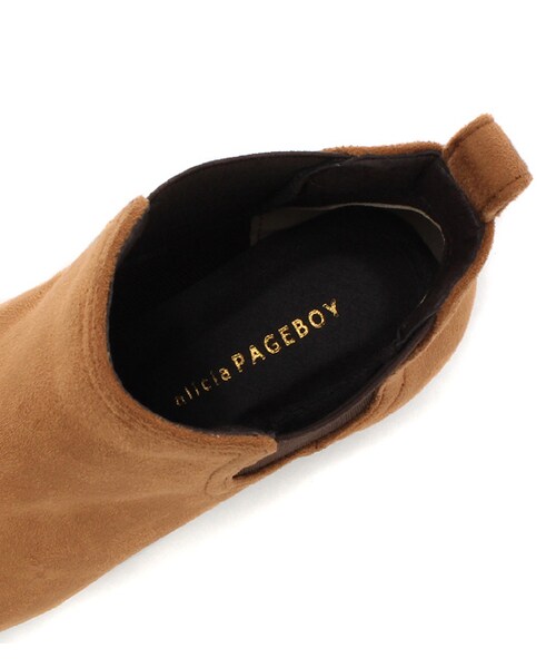 PAGEBOY(ページボーイ)の「アーモンドトゥサイドゴアブーティ(シューズ・レディース・ブラック/キャメル・S/M/L)」の9枚目の写真