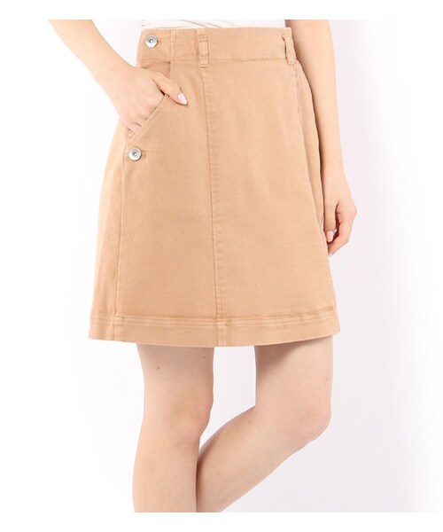 サイドボタン台形スカート♡ミニスカート