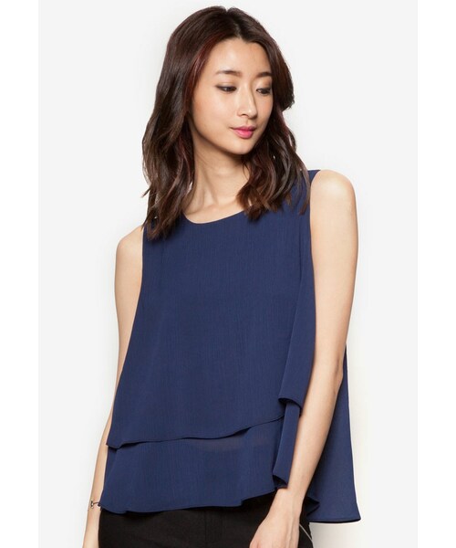 chiffon sleeveless top