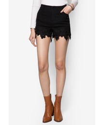 YOCO | Shorts With Flower Lace Hem(パンツ)