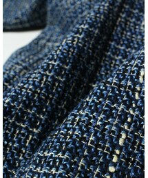 45R（フォーティファイブアール）の「藍ミックスツイードワンピース