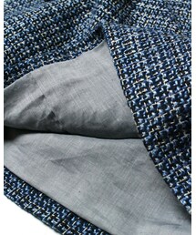 45R（フォーティファイブアール）の「藍ミックスツイードワンピース