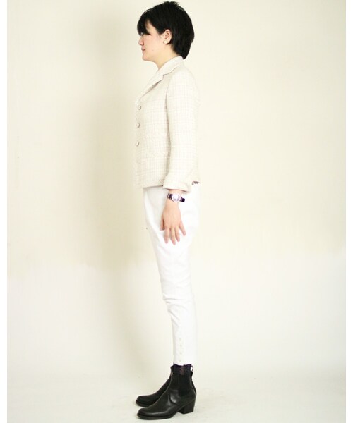 45R（フォーティファイブアール）の「ダブルクロスストレッチホワイト