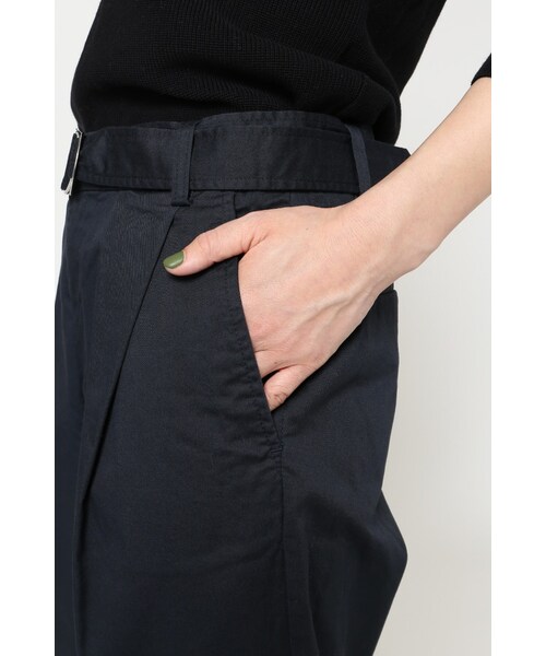 JOURNAL STANDARD relume（ジャーナルスタンダード　レリューム）の「《予約》チノストレッチ ベルト付きワイドパンツ◆（パンツ・ベージュ/カーキ/ネイビー・36/38）」の16枚目の写真