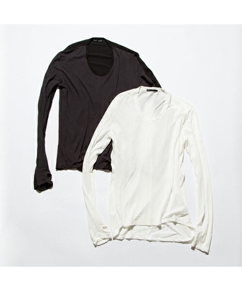 The Viridi-anne（ザヴィリディアン）の「Cotton sheeting combination cut（Tシャツ/カットソー・メンズ・WHITE/L.GRAY/BLACK・1(S)）」の3枚目の写真