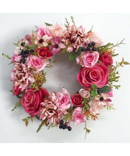 Handmade ハンドメイド の フラワーリース中 フラワーベース Wear