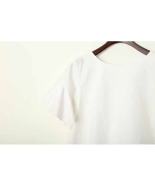 Curtain Call(カーテンコール)の「back-frill-Tops/white(シャツ/ブラウス・レディース・その他)」の5枚目の写真