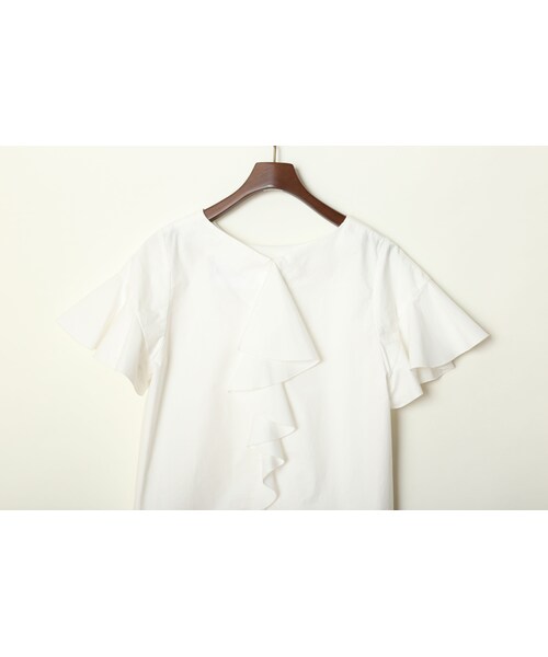 Curtain Call(カーテンコール)の「back-frill-Tops/white(シャツ/ブラウス・レディース・その他)」の6枚目の写真