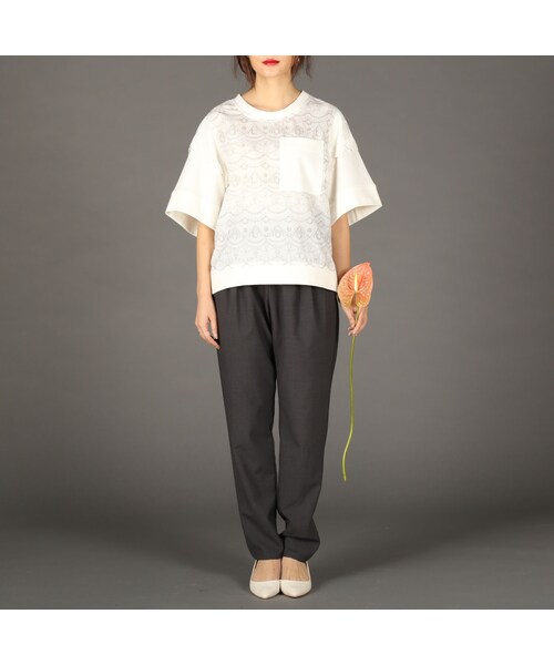 lace-bigpocket-Pullover/white