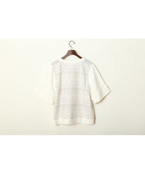 lace-bigpocket-Pullover/white